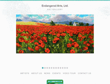 Tablet Screenshot of endangeredarts.com